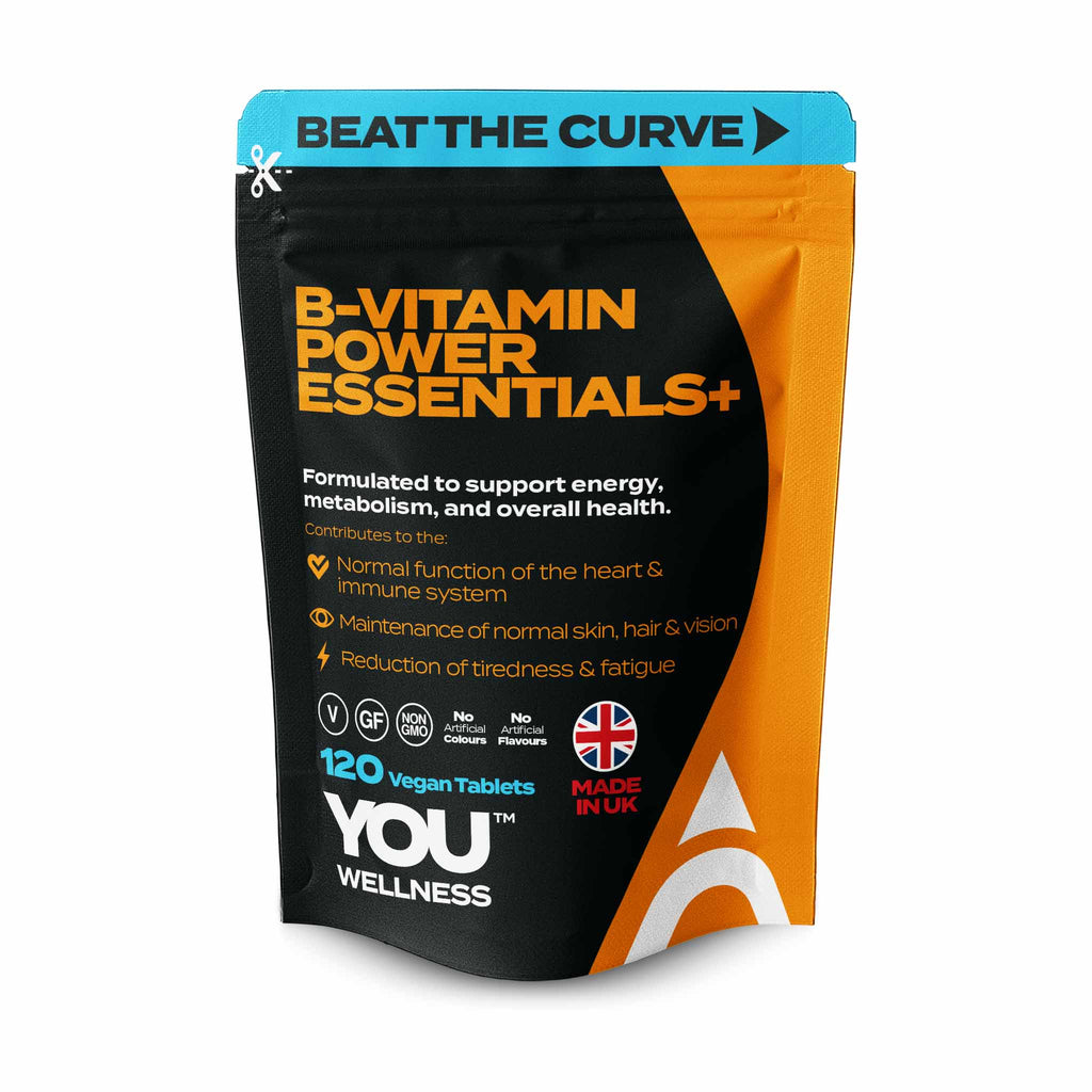 YOU WELLNESS™ B-Vitamin Complex | 120 Vegan Tablets | UK Made