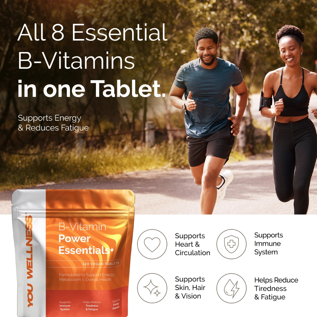 YOU Wellness® B‑Vitamin Power Essentials+