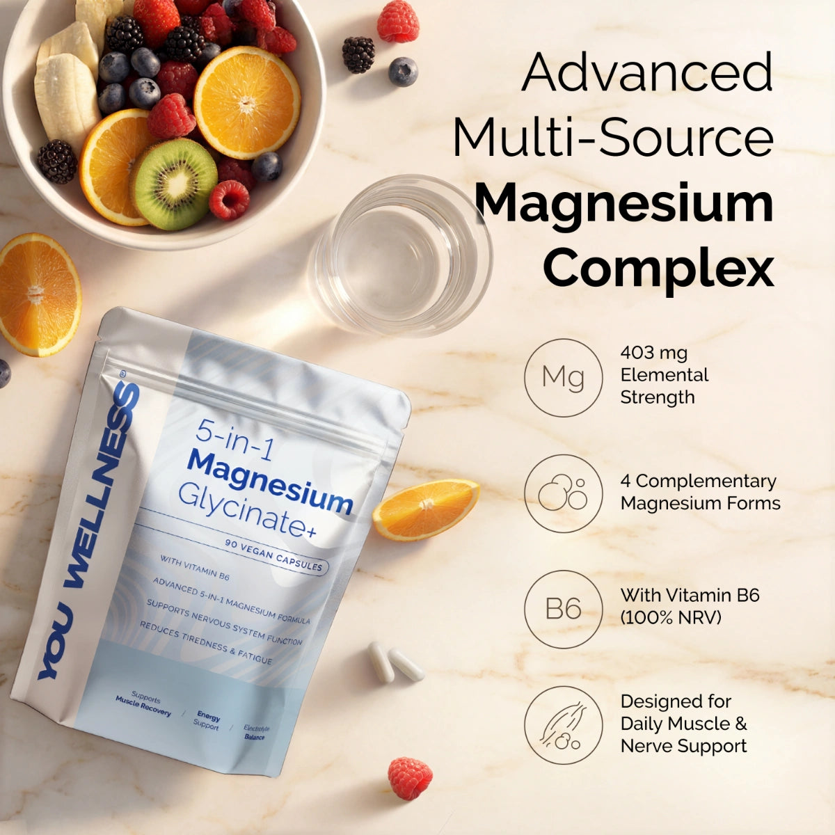 YOU Wellness® Magnesium Glycinate+