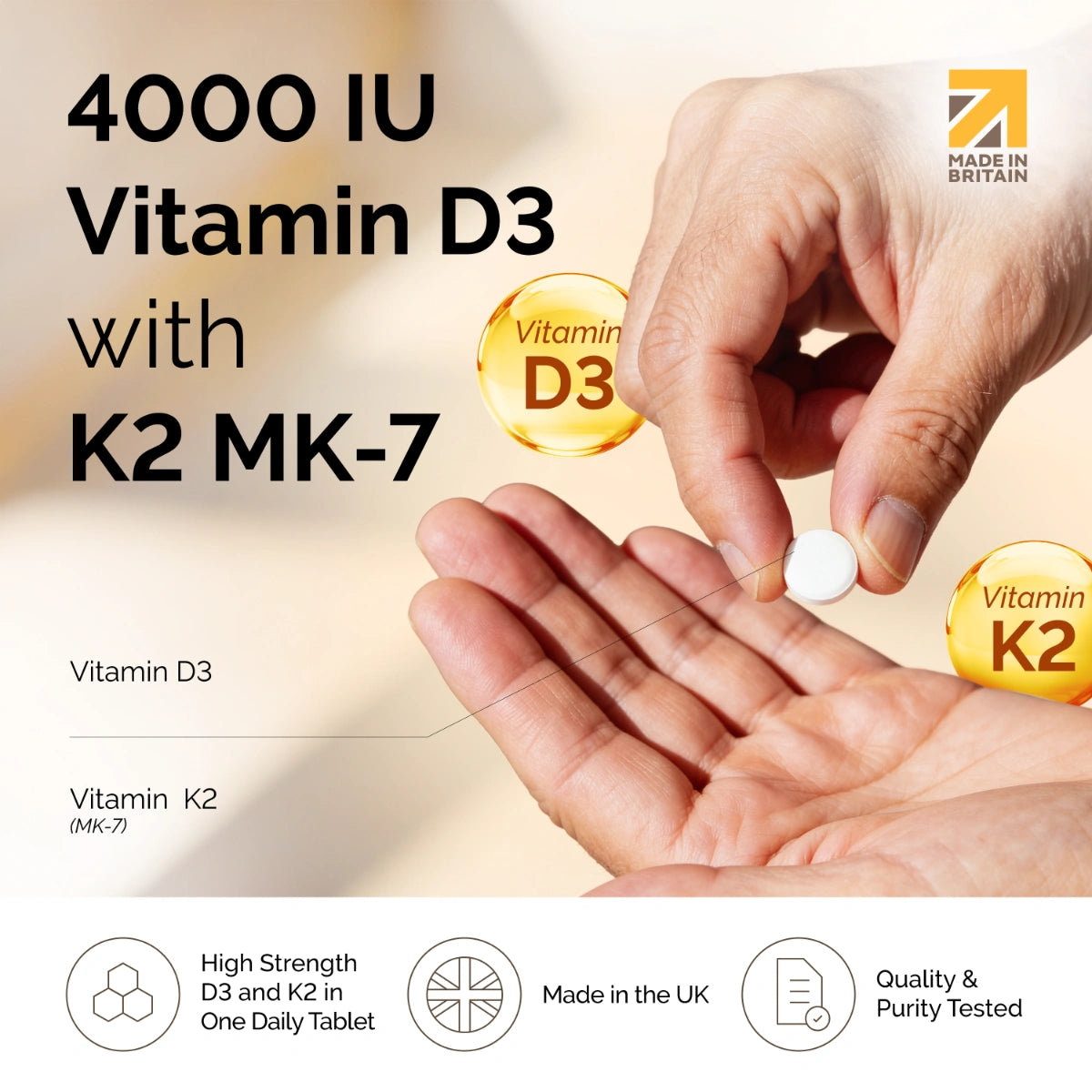 YOU Wellness® Vitamin D3 + K2 (MK‑7)